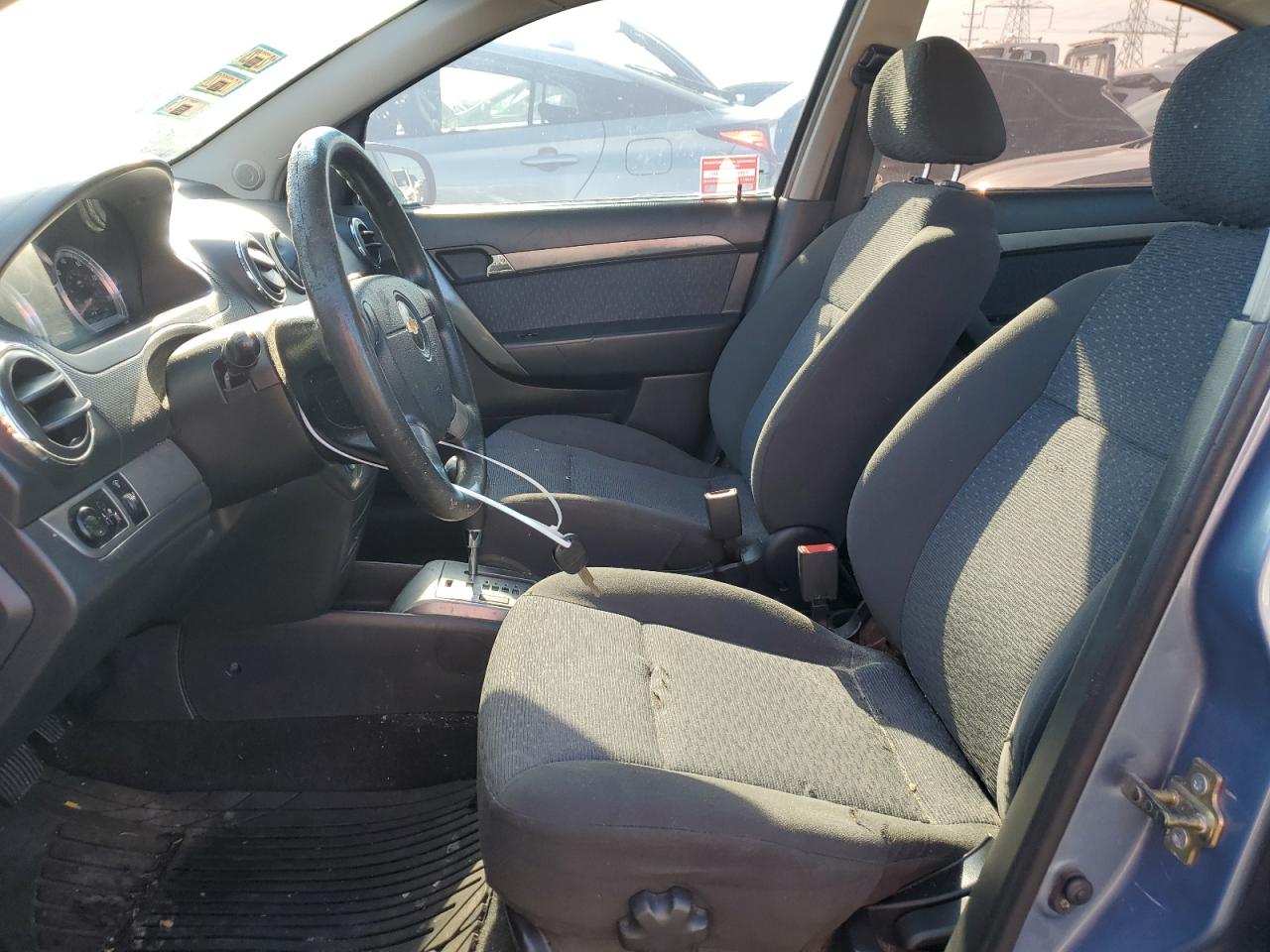 2007 Chevrolet Aveo VIN KL1TG56637B112976 Copart auction photo, front end / side damage thumbnail 7