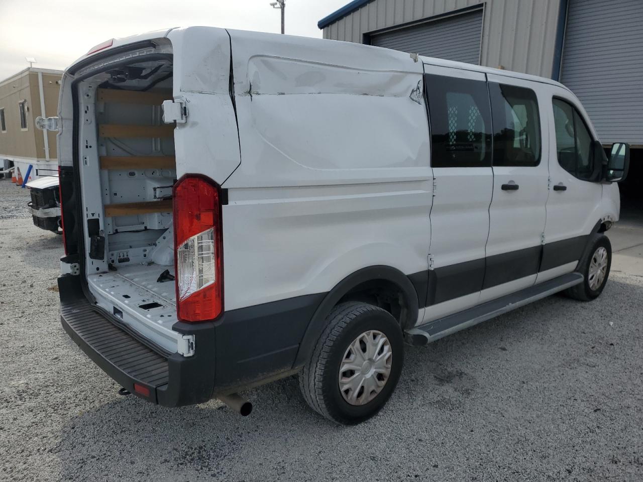 2023 Ford Transit VIN 1FTBR1Y85PKA77962 Copart auction photo, all over damage thumbnail 3