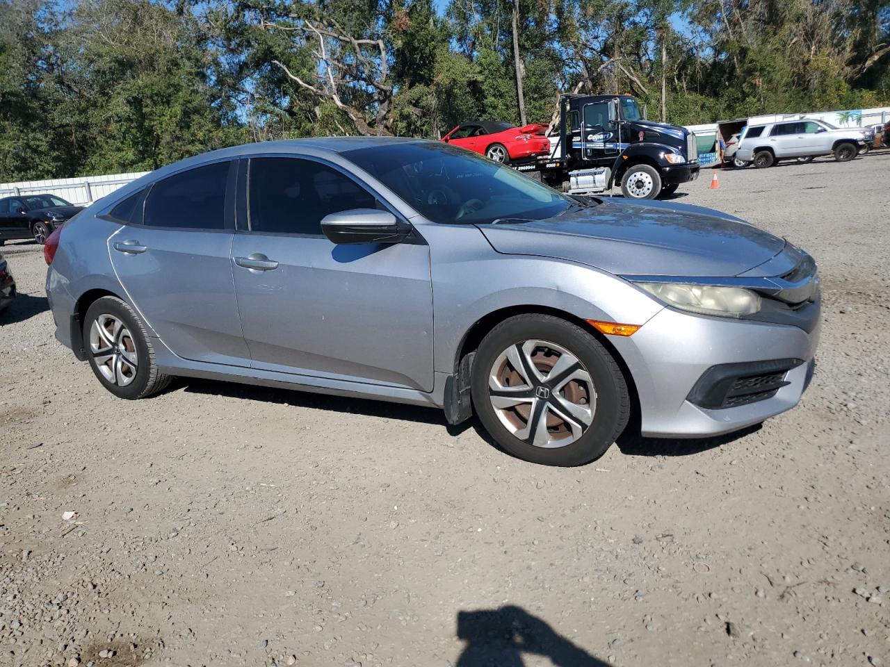 2016 Honda Civic VIN 19XFC2F50GE019357 Copart auction photo, side damage thumbnail 4