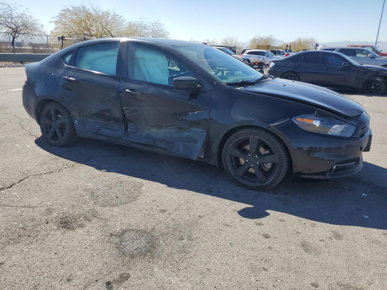 2014 Dodge Dart VIN 1C3CDFBBXEDE86640 Copart auction photo, side damage thumbnail 4