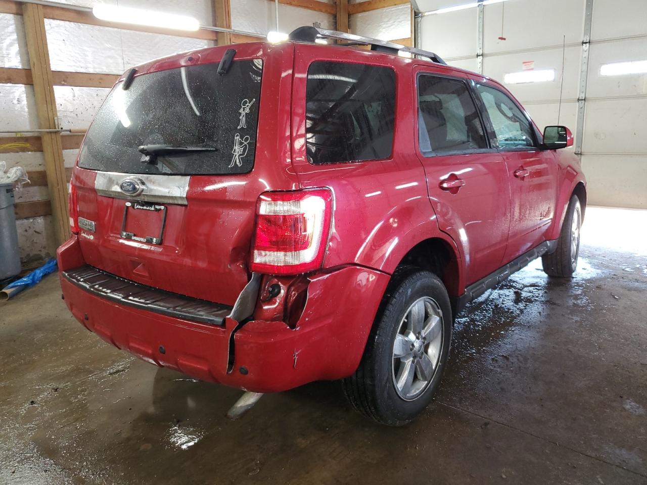 2010 Ford Escape VIN 1FMCU0E71AKC61274 Copart auction photo, rear end damage thumbnail 3
