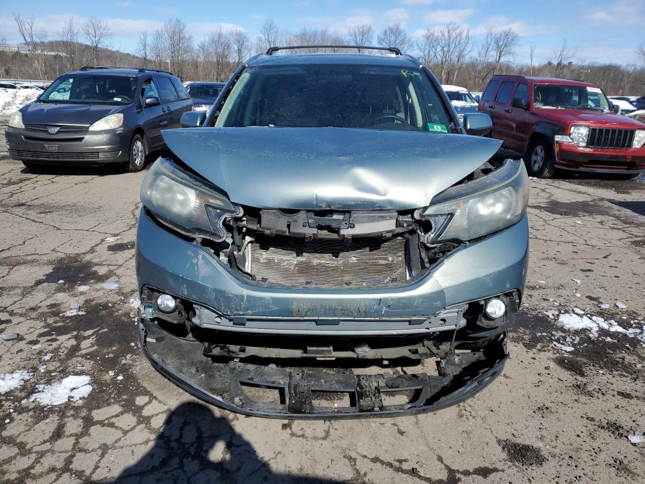 2012 Honda CR-V VIN JHLRM4H54CC005050 Copart auction photo, front end / minor dent/scratches damage thumbnail 5
