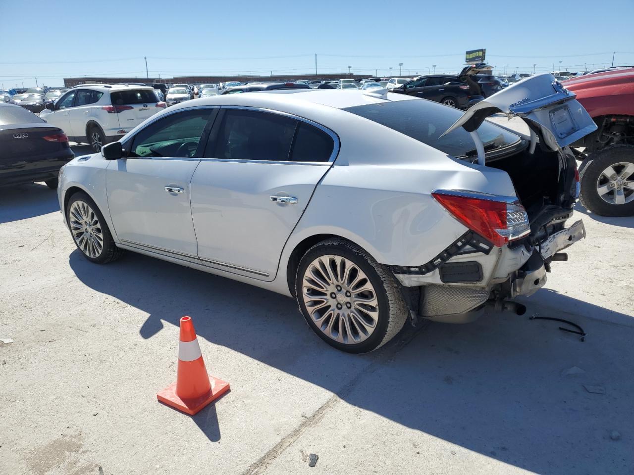 2015 Buick LaCrosse VIN 1G4GF5G36FF143868 Copart auction photo, rear end damage thumbnail 3