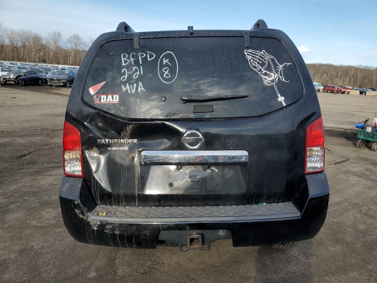 2012 Nissan Pathfinder VIN 5N1AR1NB3CC605848 Copart auction photo, front end / minor dent/scratches damage thumbnail 6
