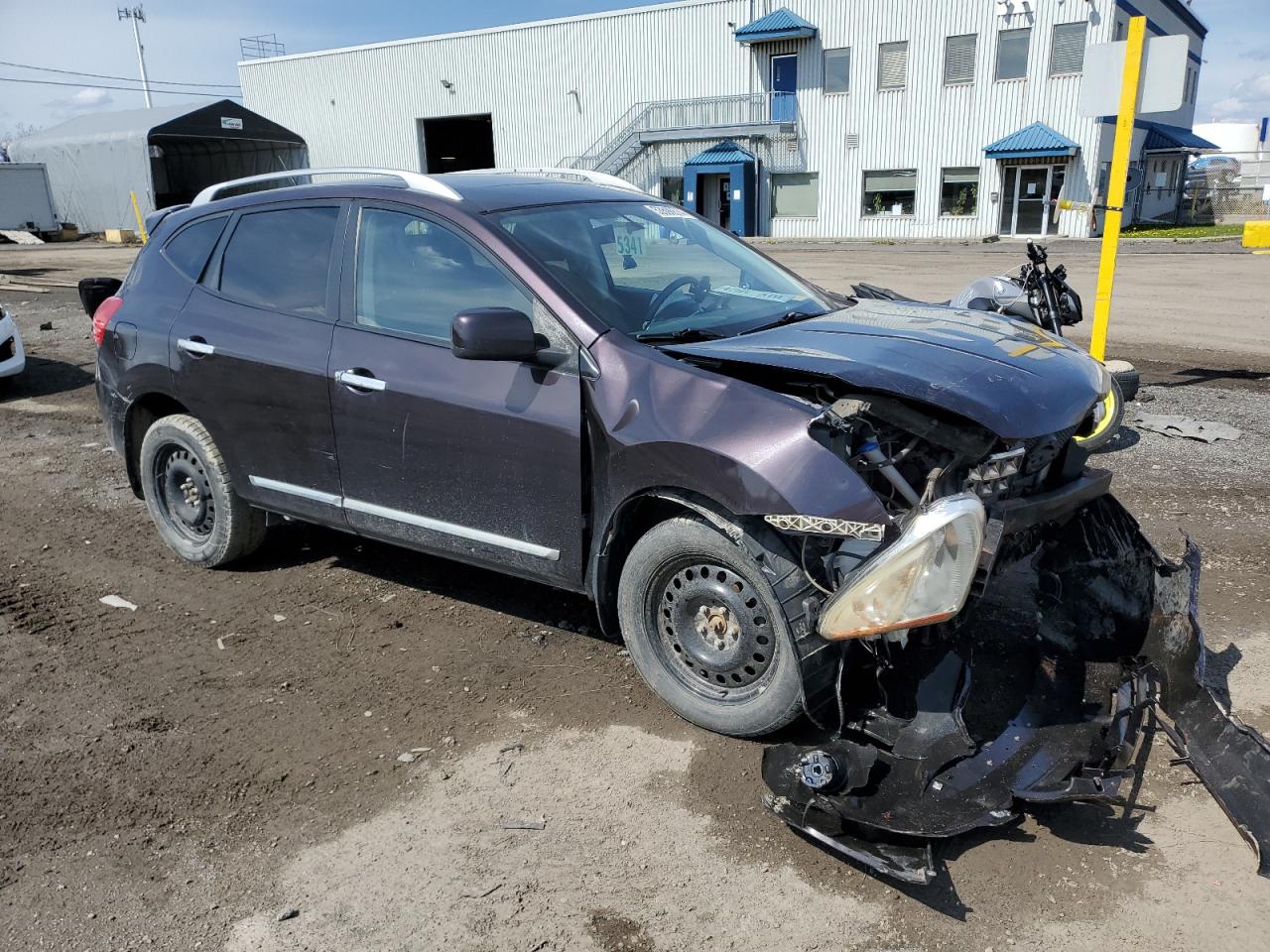 2013 Nissan Rogue VIN JN8AS5MV1DW128014 Copart auction photo, all over damage thumbnail 4