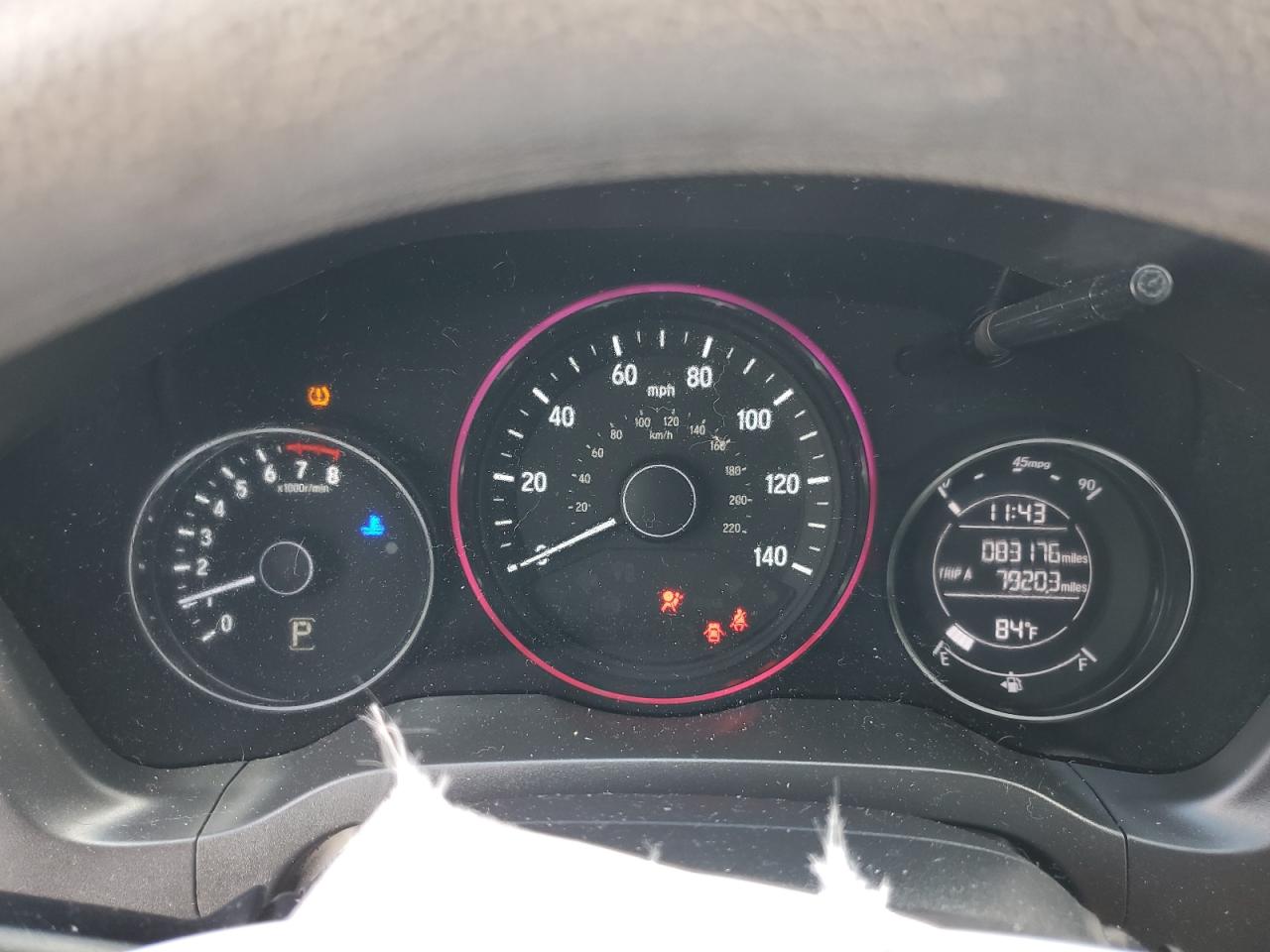 2017 Honda HR-V VIN 3CZRU5H36HM722650 Copart auction photo, front end / side damage thumbnail 9