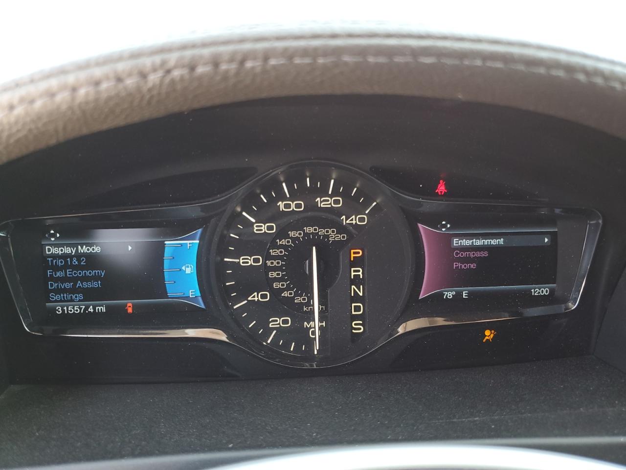 2014 Lincoln MKX VIN 2LMDJ6JK9EBL18013 Copart auction photo, front end / minor dent/scratches damage thumbnail 9
