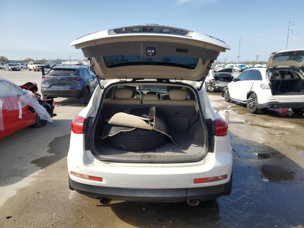 2011 Infiniti EX VIN JN1AJ0HP4BM800026 Copart auction photo, rear end damage thumbnail 6