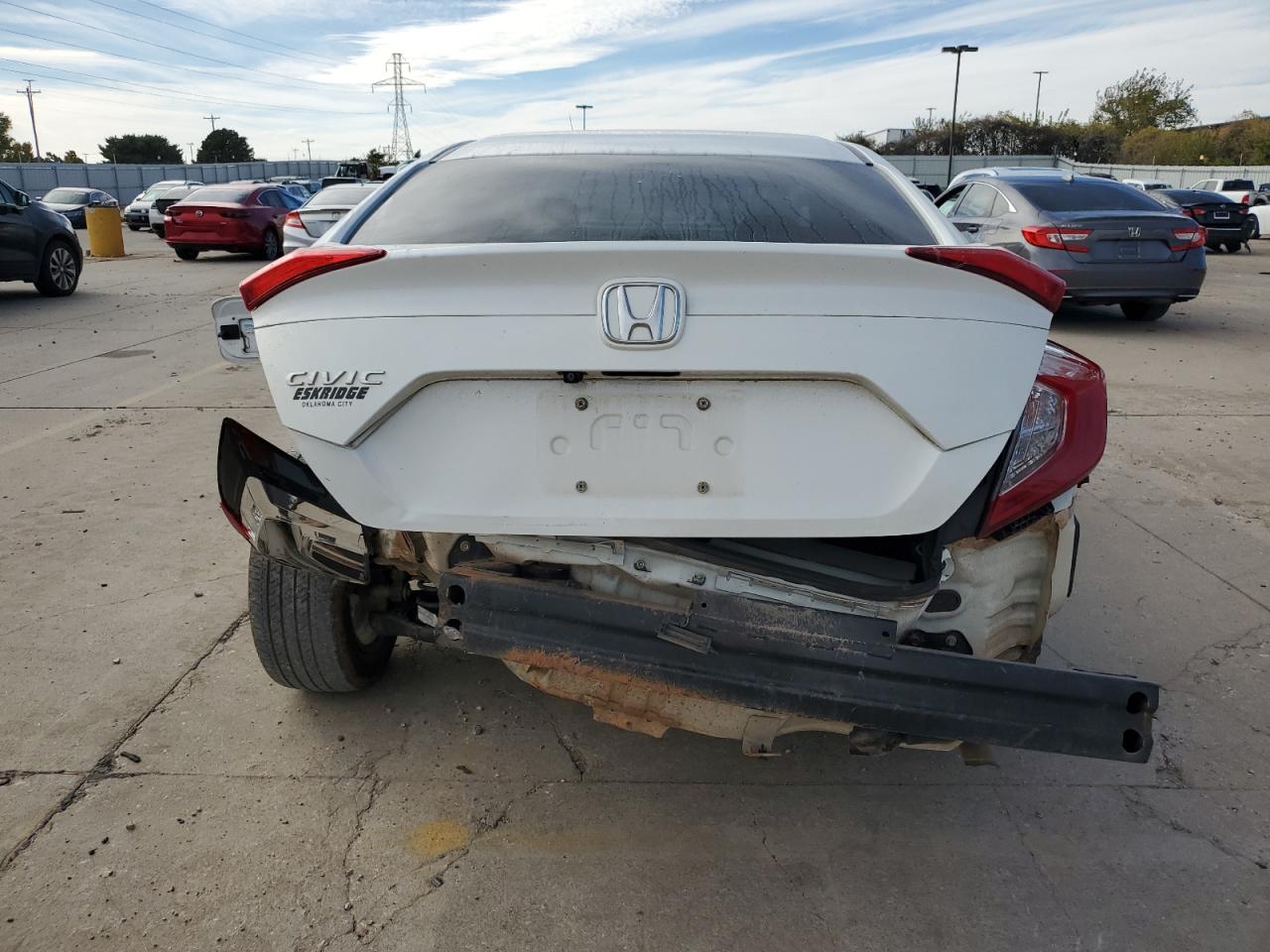 2016 Honda Civic VIN 19XFC2F76GE091682 Copart auction photo, rear end / minor dent/scratches damage thumbnail 6