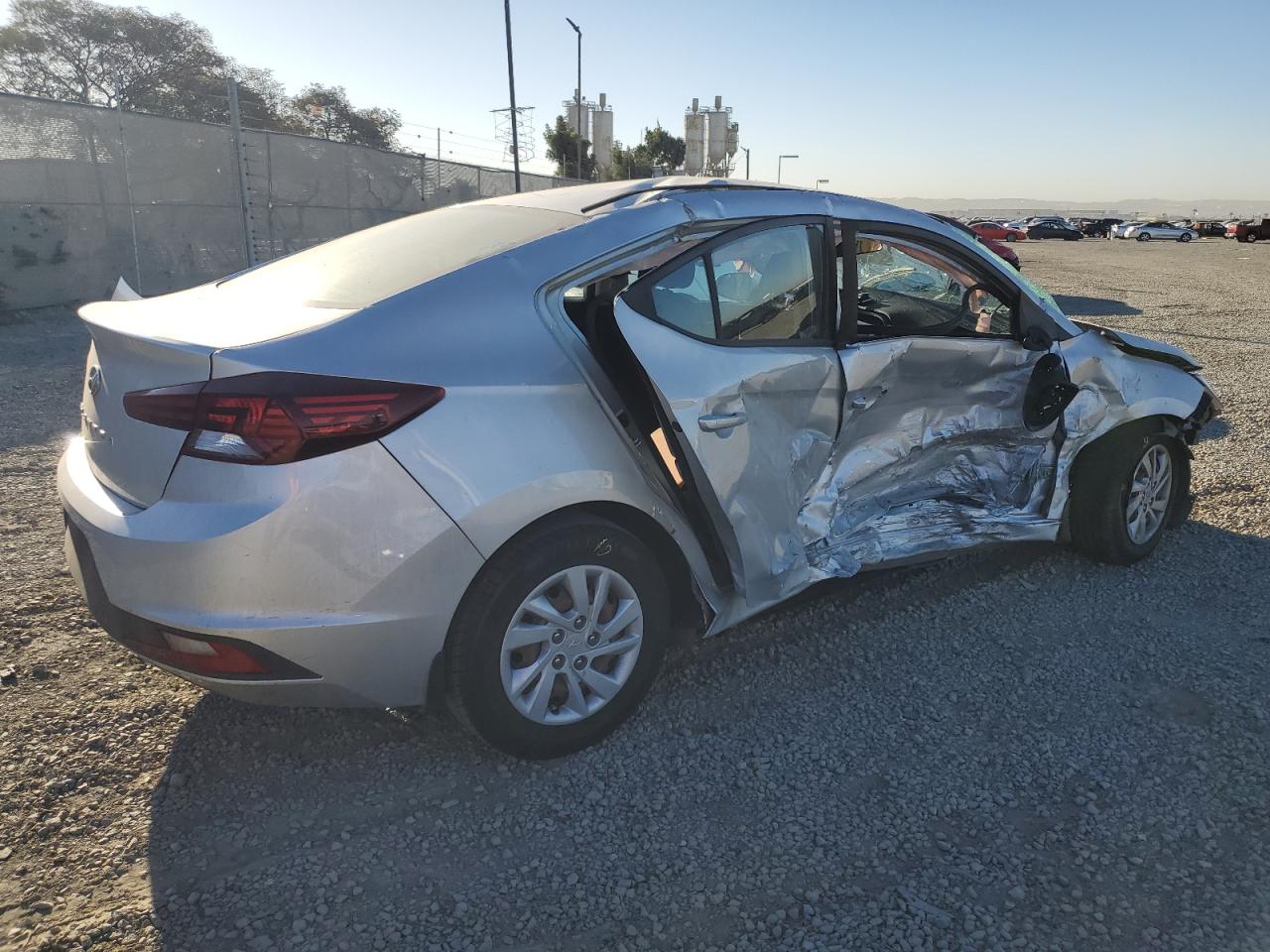 2019 Hyundai Elantra VIN 5NPD74LF3KH492677 Copart auction photo, all over damage thumbnail 3
