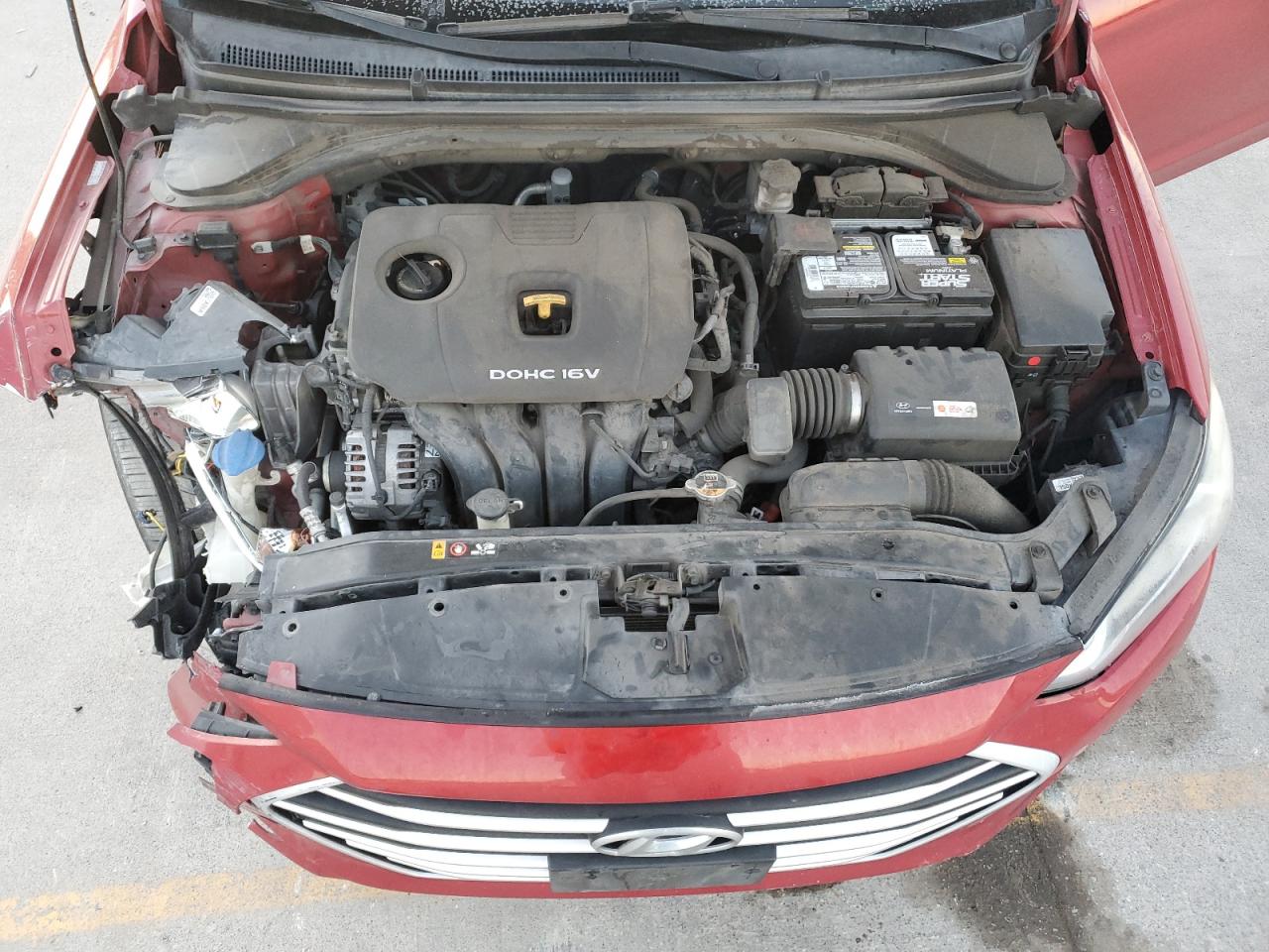 2017 Hyundai Elantra VIN KMHD74LF2HU409363 Copart auction photo, front end damage thumbnail 11