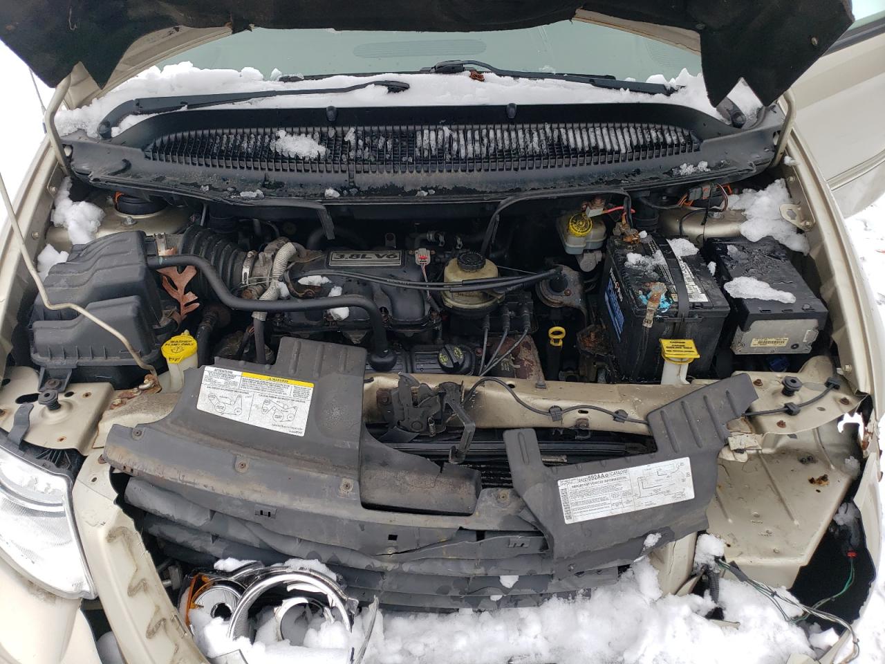 2006 Chrysler Town & Country VIN 2A8GP54L96R647144 Copart auction photo, front end / side damage thumbnail 12