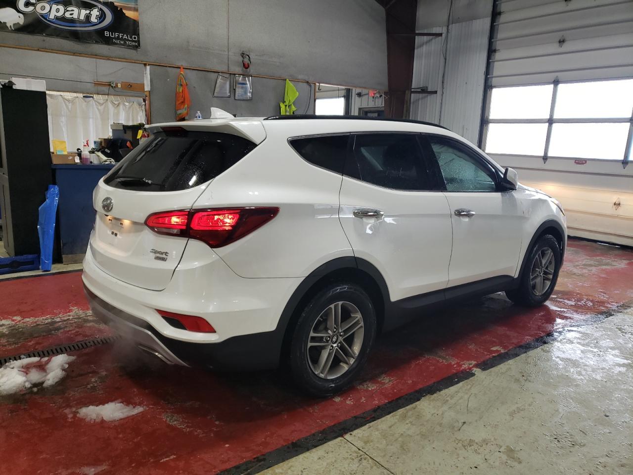2017 Hyundai Santa Fe VIN 5XYZUDLBXHG417437 Copart auction photo, rollover damage thumbnail 3