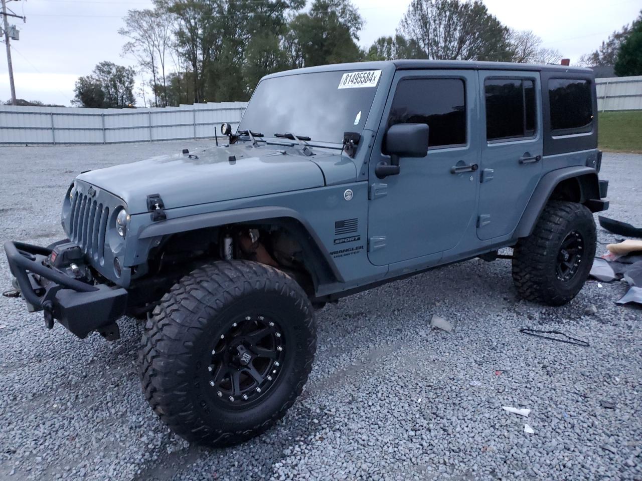 2014 Jeep Wrangler VIN 1C4BJWDG8EL176896