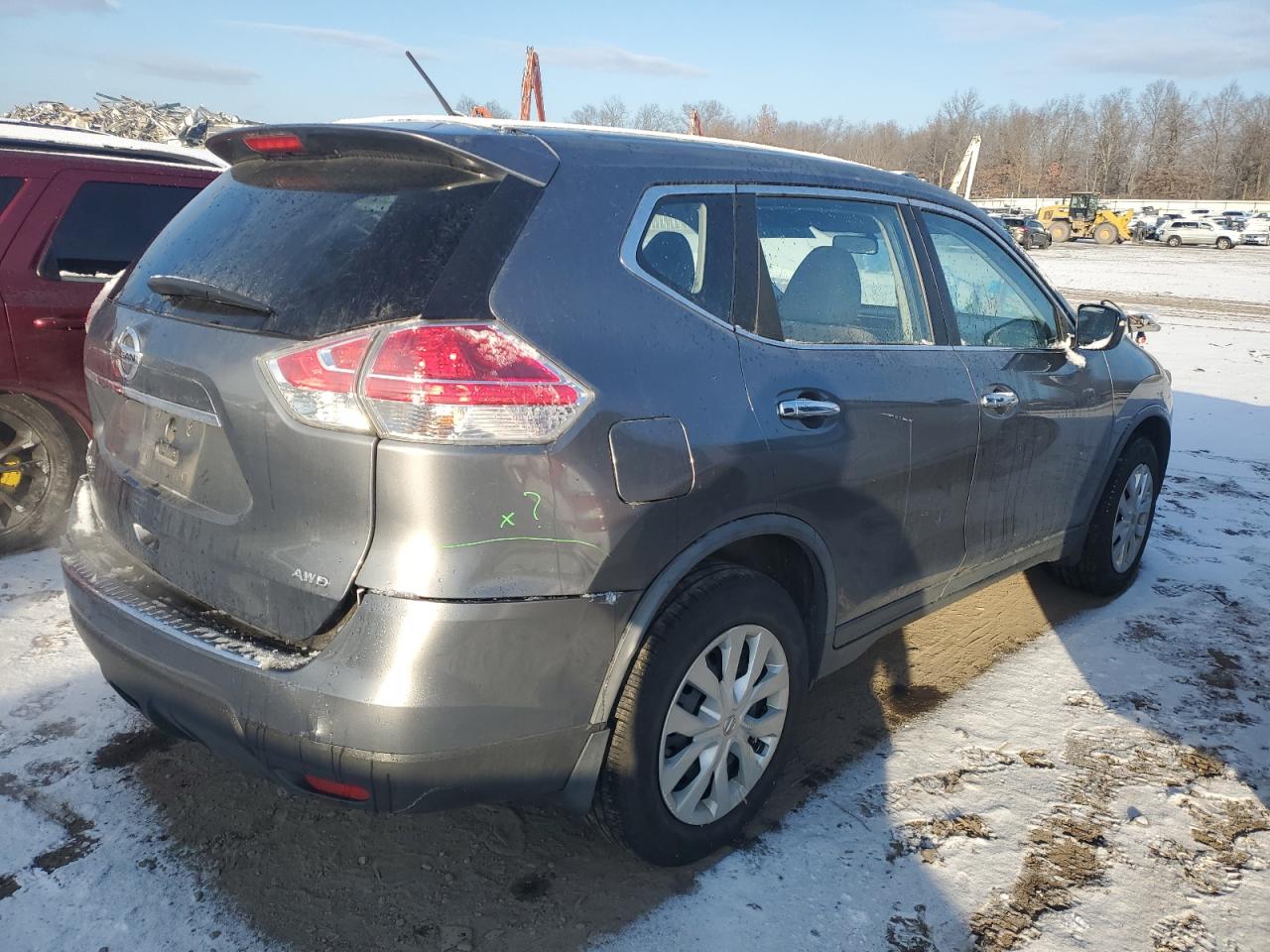 2015 Nissan Rogue VIN KNMAT2MV4FP501387 Copart auction photo, rear end damage thumbnail 3