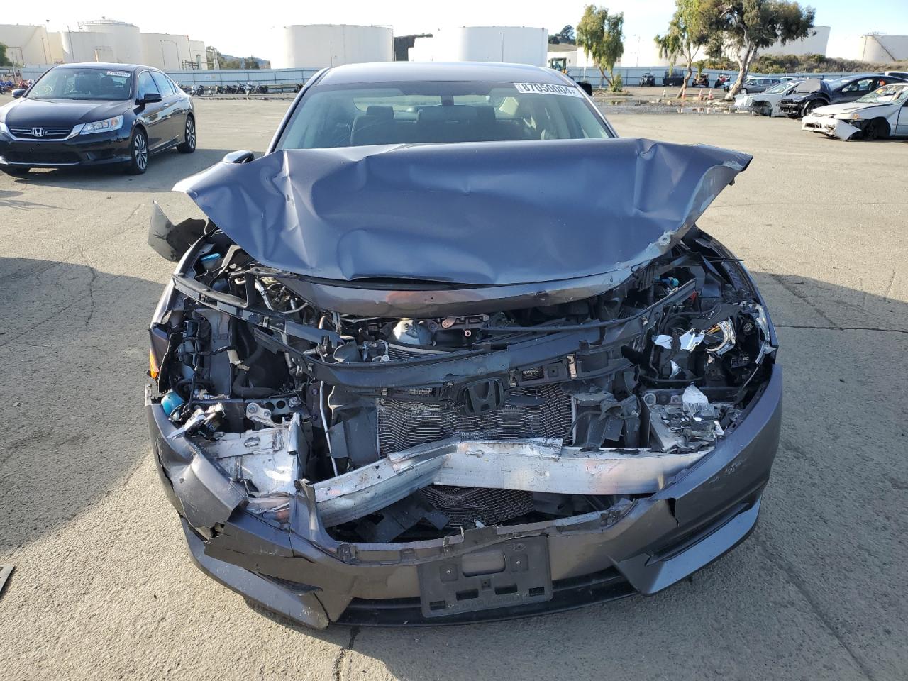 2018 Honda Civic VIN 19XFC2F50JE202037 Copart auction photo, front end / rear end damage thumbnail 5