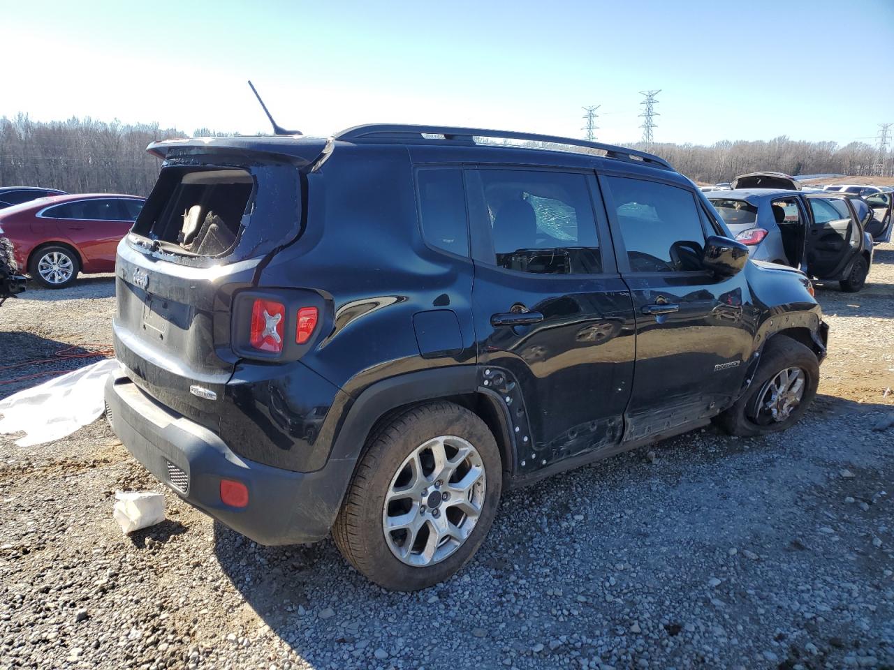 2017 Jeep Renegade VIN ZACCJABB5HPG28818 Copart auction photo, all over damage thumbnail 3
