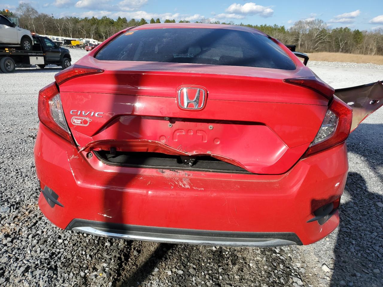2020 Honda Civic VIN 2HGFC2F60LH574799 Copart auction photo, all over damage thumbnail 6