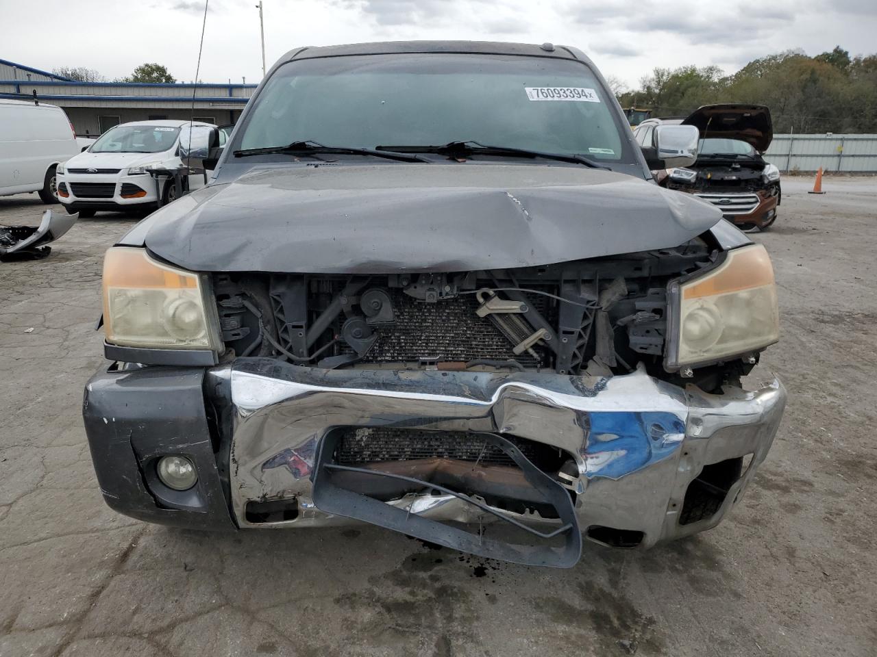 2011 Nissan Titan VIN 1N6AA0EDXBN326436 Copart auction photo, front end / side damage thumbnail 5