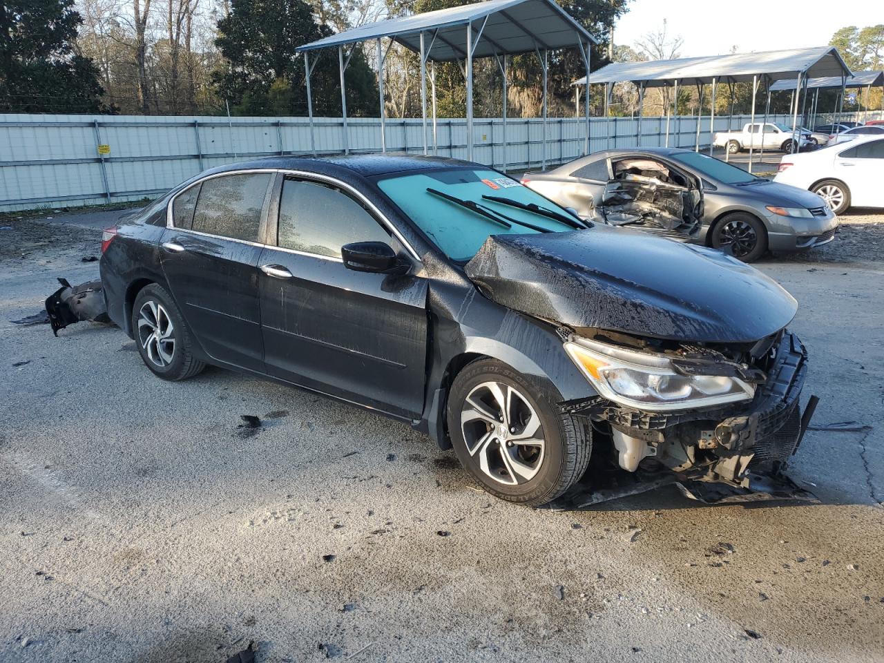 2016 Honda Accord VIN 1HGCR2F31GA233469 Copart auction photo, front end / side damage thumbnail 4