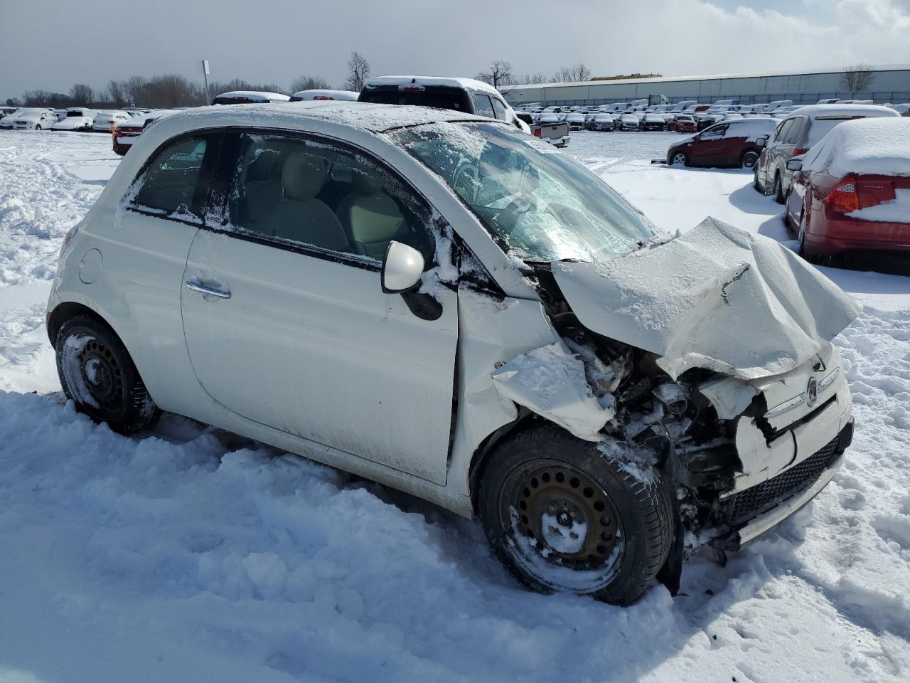 2012 Fiat 500 VIN 3C3CFFDR1CT133434 Copart auction photo, front end / minor dent/scratches damage thumbnail 4