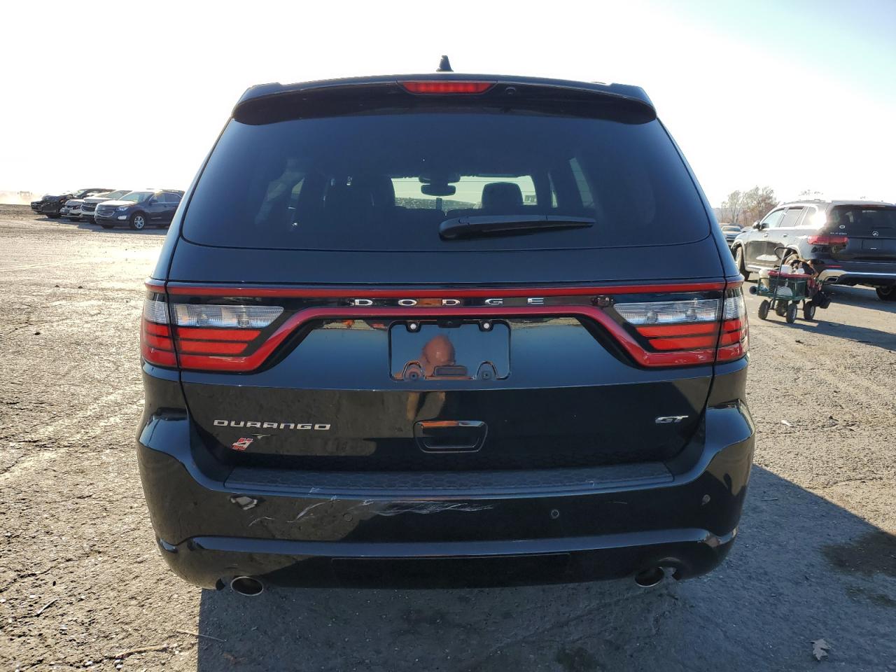2020 Dodge Durango VIN 1C4RDJDG1LC224132 Copart auction photo, front end / side damage thumbnail 6