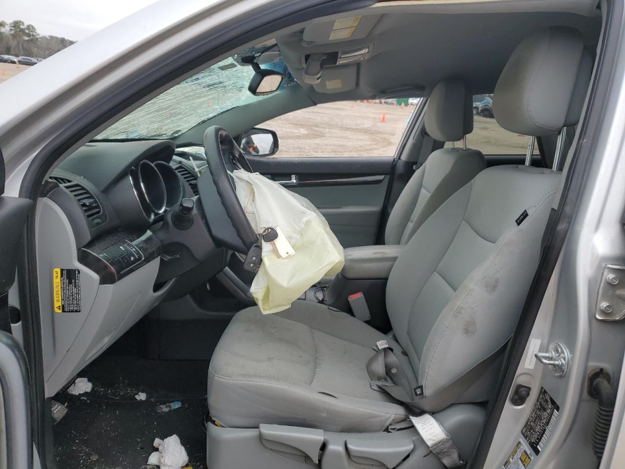 2013 KIA Sorento VIN 5XYKT4A27DG422676 Copart auction photo, rollover / front end damage thumbnail 7