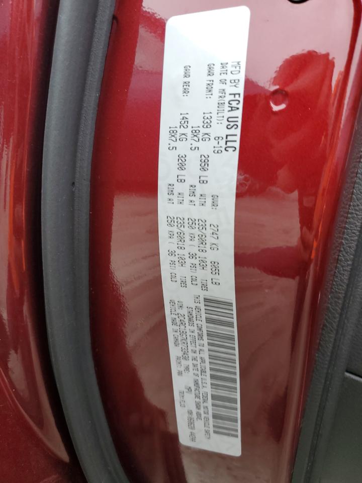 2019 Chrysler Pacifica VIN 2C4RC1BG7KR733430 Copart auction photo, rear end damage thumbnail 15