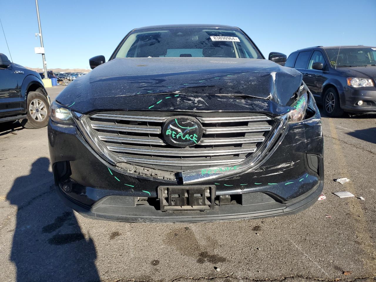2018 Mazda CX-9 VIN JM3TCACY6J0236494 Copart auction photo, front end damage thumbnail 5