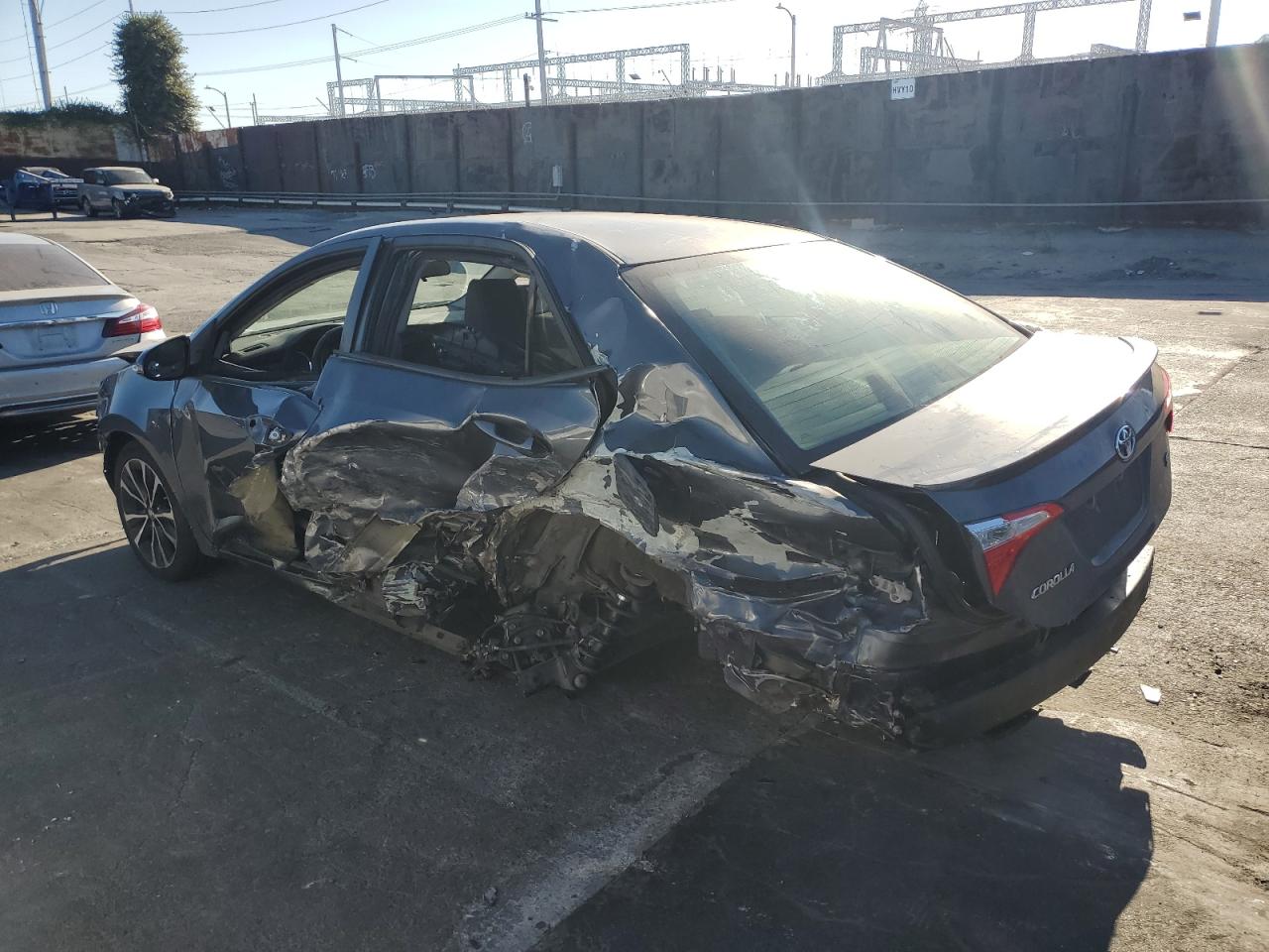 2017 Toyota Corolla VIN 5YFBURHE6HP731227 Copart auction photo, all over / undercarriage damage thumbnail 2
