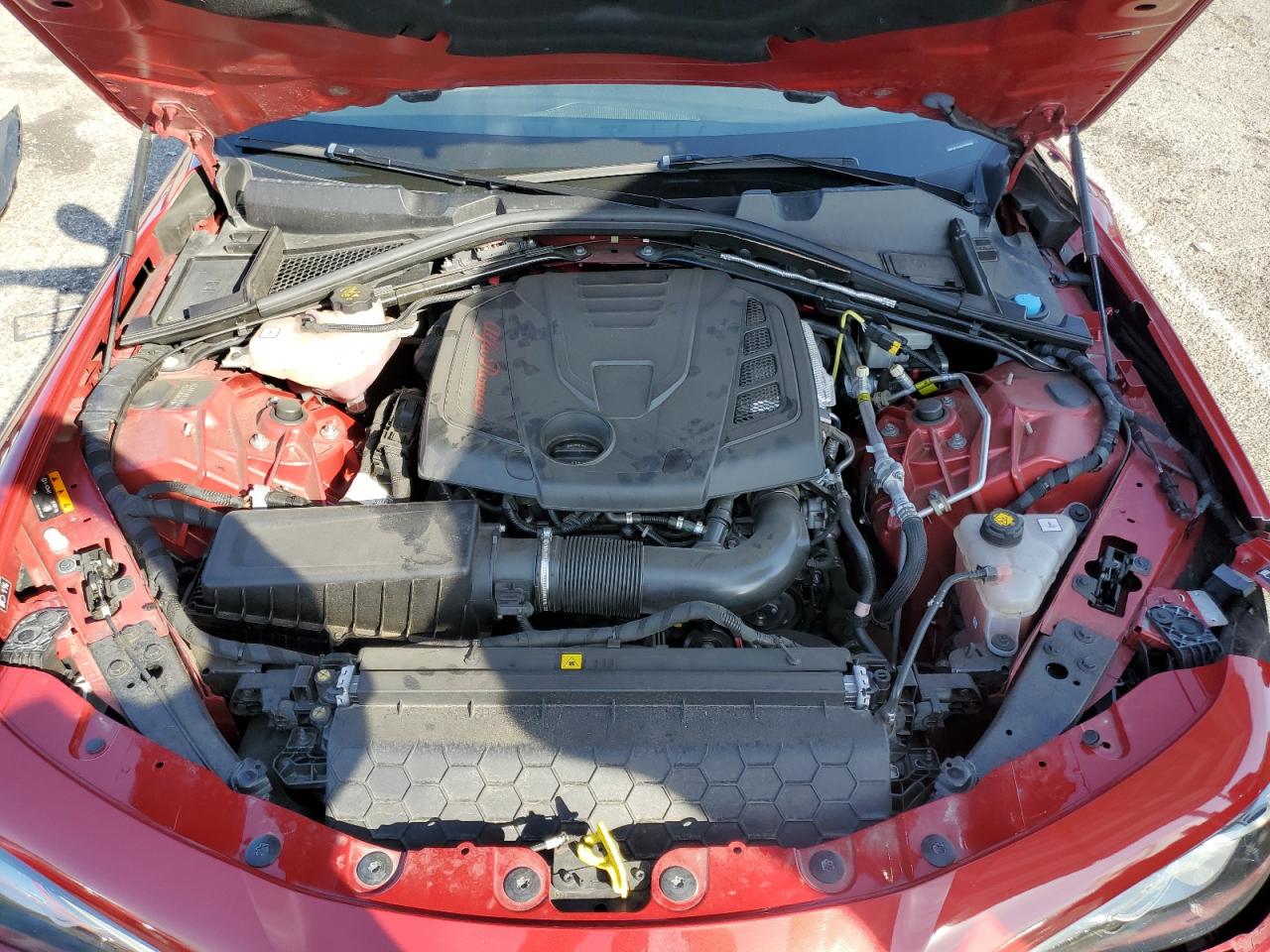 2018 Alfa Romeo Giulia VIN ZARFAECN2J7598649 Copart auction photo, front end / side damage thumbnail 11