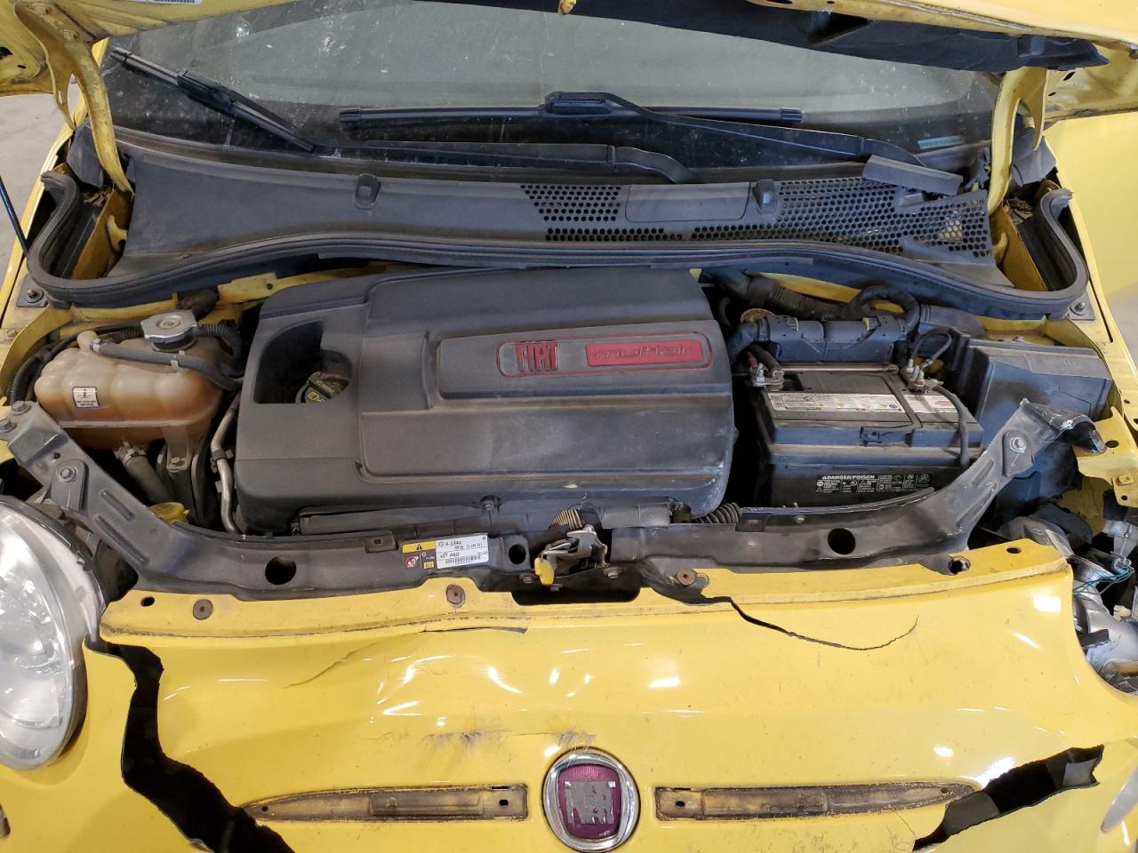 2012 Fiat 500 VIN 3C3CFFBR1CT332132 Copart auction photo, front end damage thumbnail 11