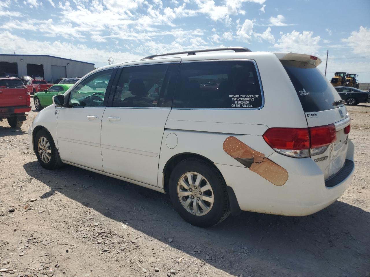 2008 Honda Odyssey VIN 5FNRL387X8B062696 Copart auction photo, rear end / side damage thumbnail 2