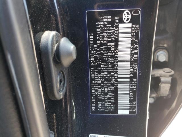 2021 Toyota Corolla VIN 5YFS4MCE2MP073250 Copart auction photo, front end / side damage thumbnail 12