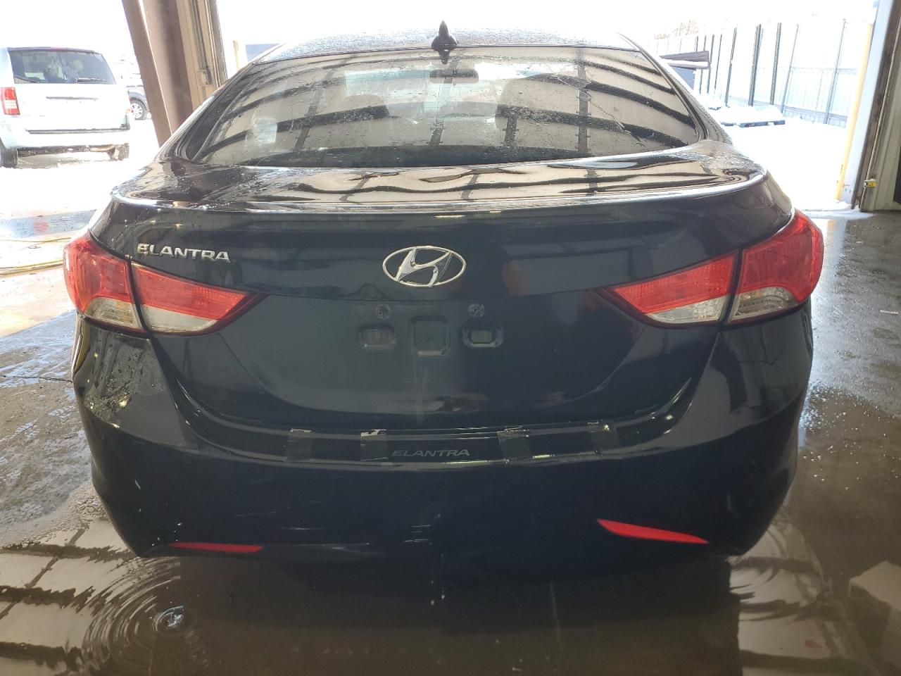 2012 Hyundai Elantra VIN KMHDH4AE0CU334517 Copart auction photo, front end / rear end damage thumbnail 6