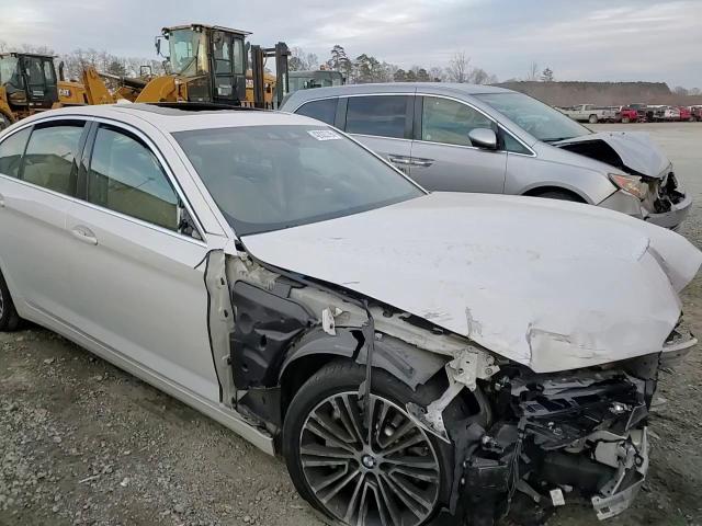 2019 BMW 5er VIN WBAJA5C52KBX87642 Copart auction photo, front end / top/roof damage thumbnail 11