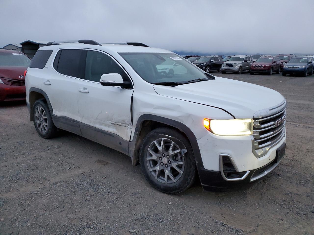 2021 GMC Acadia VIN 1GKKNULS3MZ132741 Copart auction photo, side / front end damage thumbnail 4