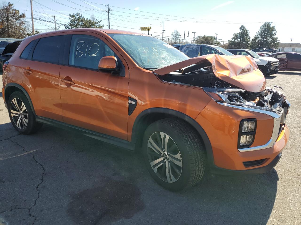 2020 Mitsubishi Outlander VIN JA4AR3AU6LU008818 Copart auction photo, front end / rear end damage thumbnail 4