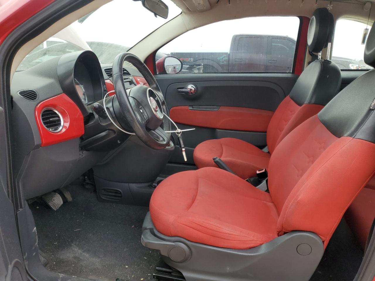 2013 Fiat 500 VIN 3C3CFFAR0DT649208 Copart auction photo, front end damage thumbnail 7