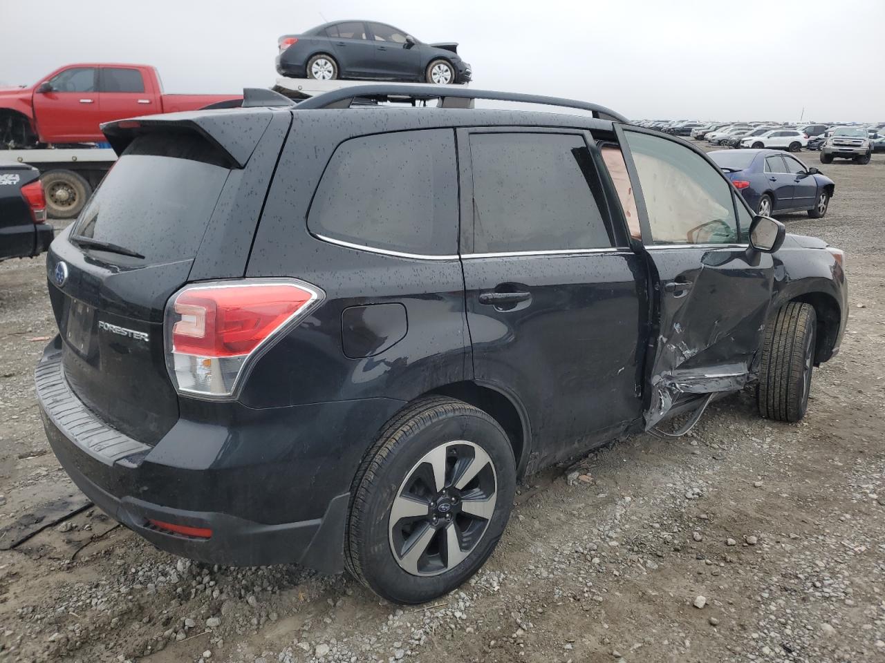 2018 Subaru Forester VIN JF2SJALC1JH434000 Copart auction photo, biohazard/chemical / rollover damage thumbnail 3