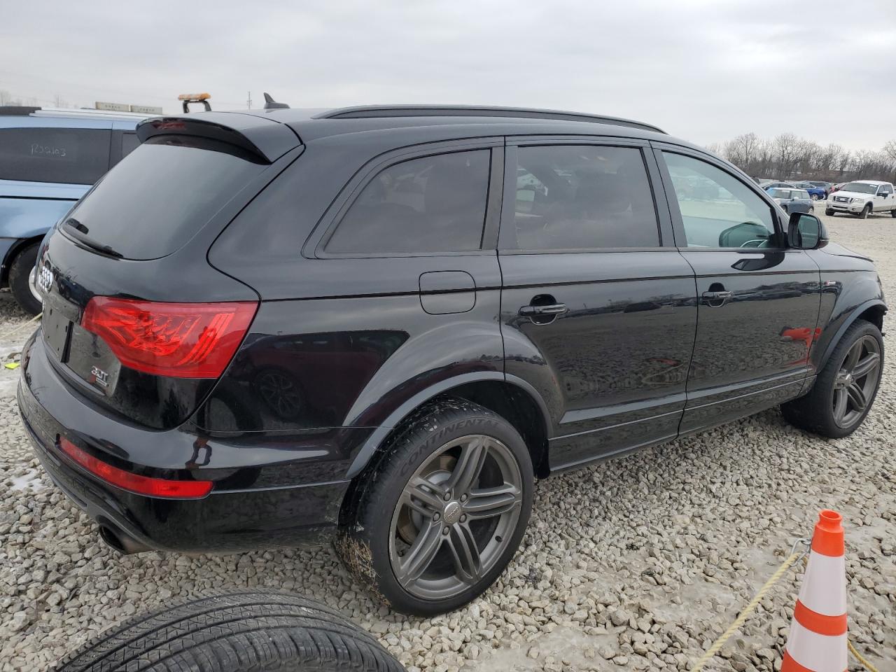 2014 Audi Q7 VIN WA1DGAFE7ED019581 Copart auction photo, front end damage thumbnail 3