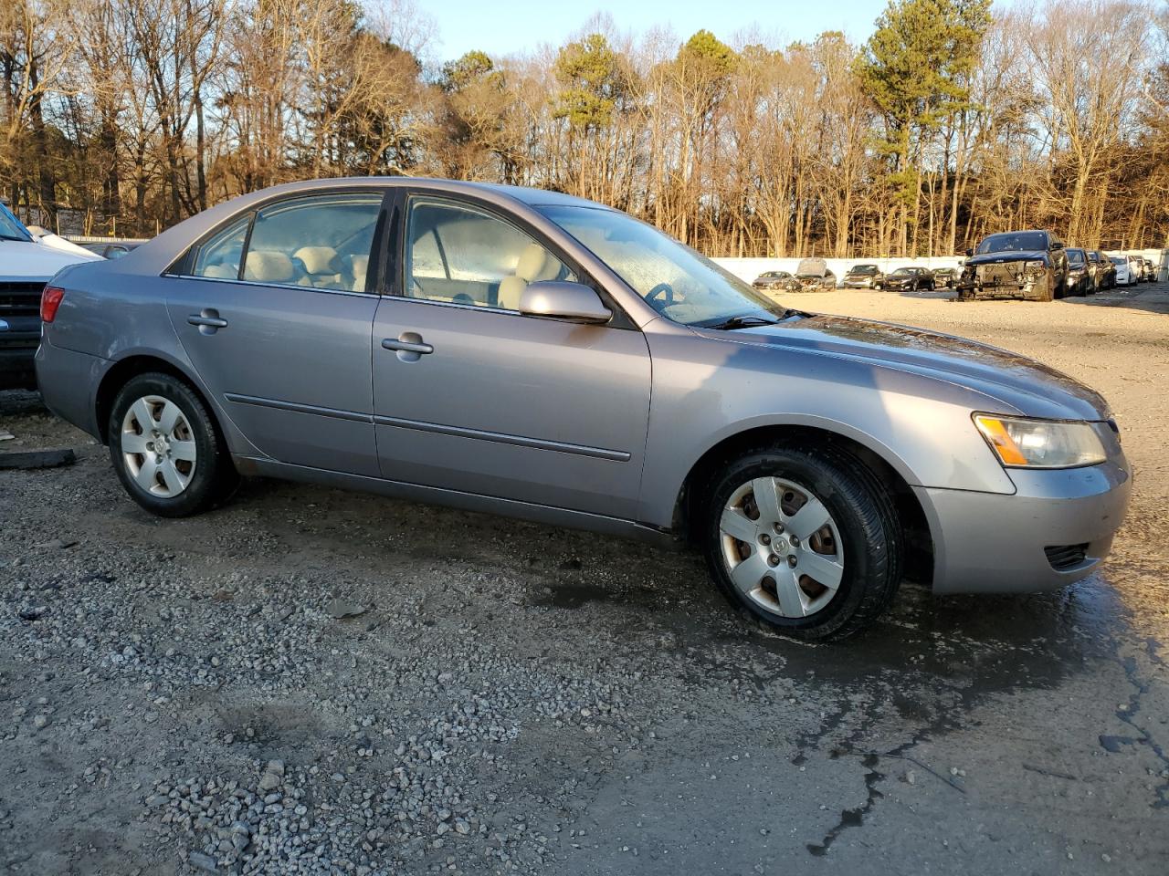 2008 Hyundai Sonata VIN 5NPET46C78H331372 Copart auction photo, front end / side damage thumbnail 4