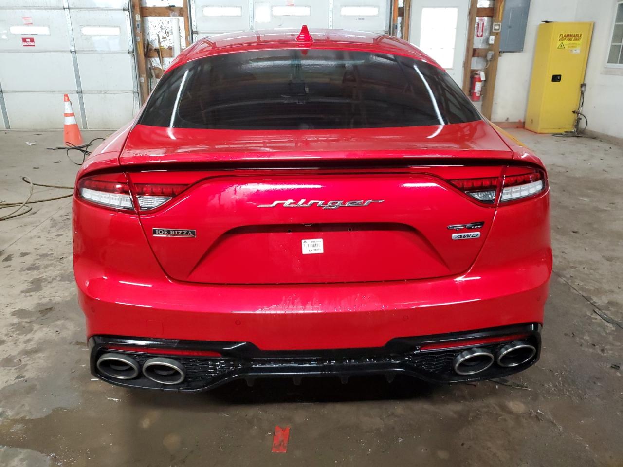2022 KIA Stinger VIN KNAE35LD4N6110172 Copart auction photo, front end / side damage thumbnail 6