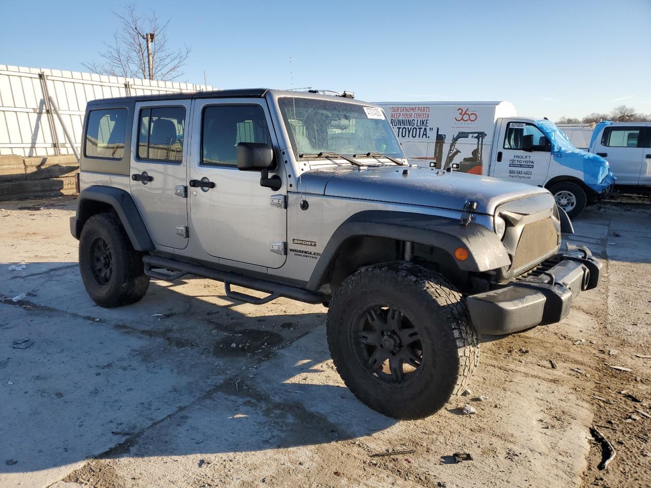 2015 Jeep Wrangler VIN 1C4BJWDG9FL728097 Copart auction photo, rear end damage thumbnail 4