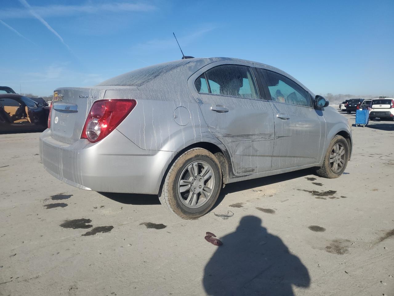 2015 Chevrolet Sonic VIN 1G1JC5SHXF4134942 Copart auction photo, side damage thumbnail 3