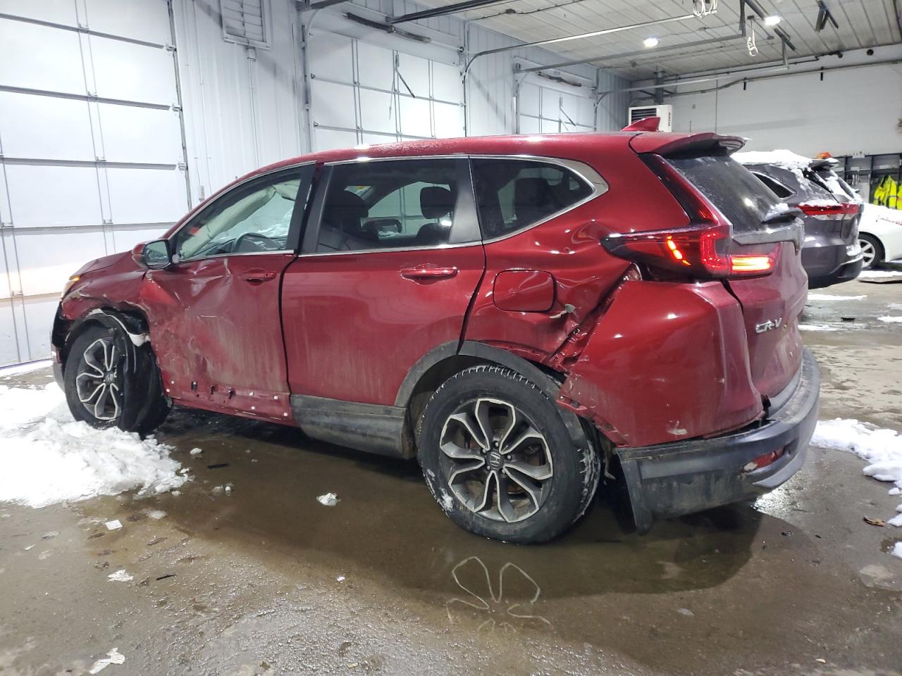 2022 Honda CR-V VIN 2HKRW2H59NH667306 Copart auction photo, side / rear end damage thumbnail 2