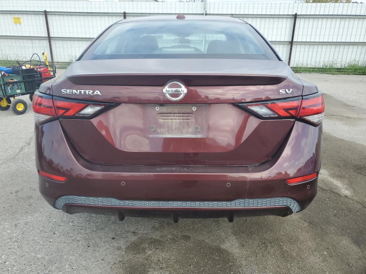 2022 Nissan Sentra VIN 3N1AB8CV6NY215161 Copart auction photo, front end / side damage thumbnail 6