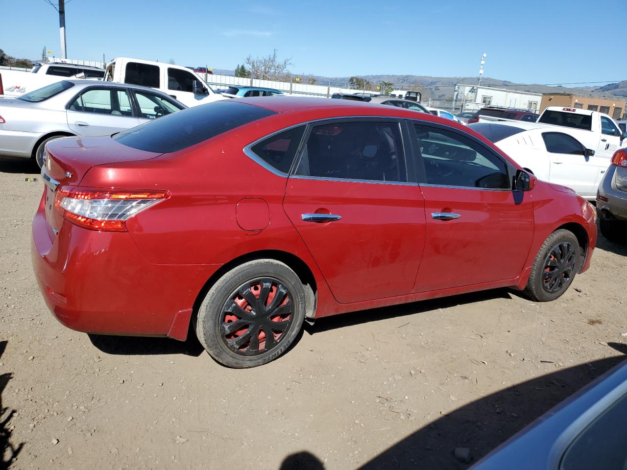 2014 Nissan Sentra VIN 3N1AB7AP7EL612390 Copart auction photo, mechanical damage thumbnail 3
