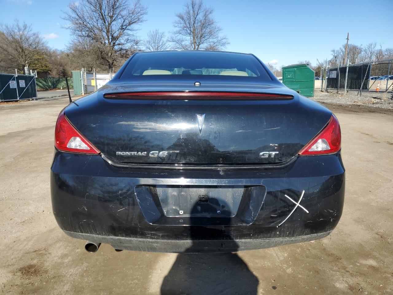 2007 Pontiac G6 VIN 1G2ZH36N474114501 Copart auction photo, rear end / minor dent/scratches damage thumbnail 6