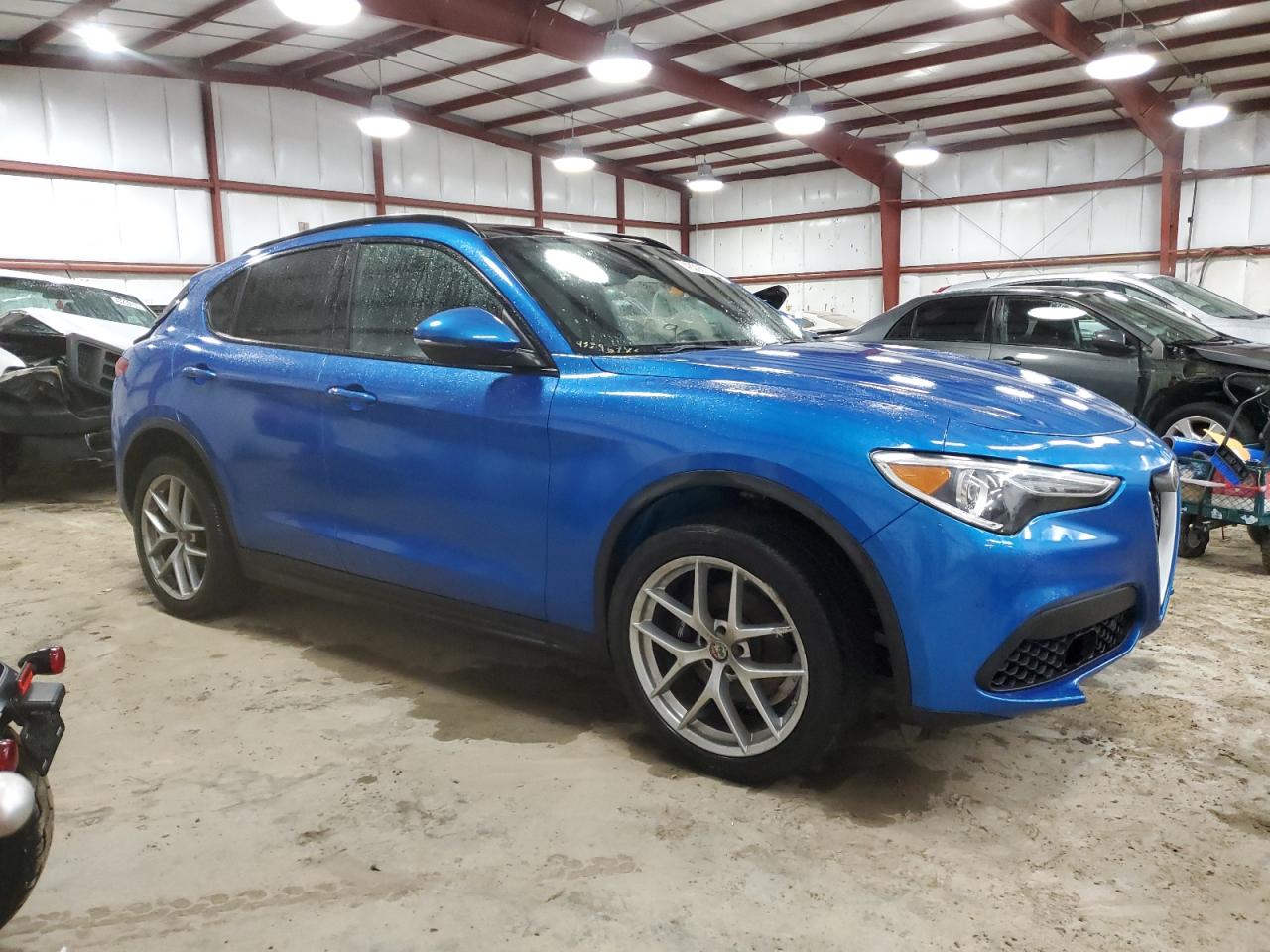 2019 Alfa Romeo Stelvio VIN ZASPAKBN2K7C55928 Copart auction photo, undercarriage / side damage thumbnail 4